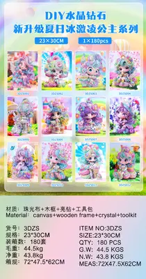 Ice Cream Princess DIY Frame Diamond Painting (Mixed Style) 23*30