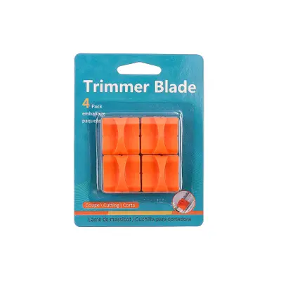4-Pack of Double-Edge Cutting Spare Blades for Triangular Blades