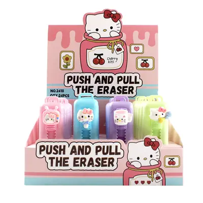 2418KT Cat Push-Pull Eraser