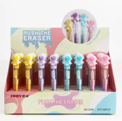 2338 Astronaut Push-Pull Eraser