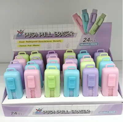 3909 English Pull-Out Rubber - Color Boxed