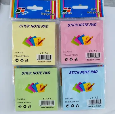 JT-A3 All-Color 3*3 Single-Sided Post-it Notes, 100 Sheets