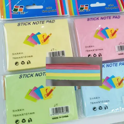 JT-D4 All-Color 3*4 Multi-Color Post-it Notes, 100 Sheets