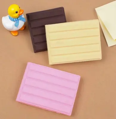 FCGY014 Square Striped Chocolate Bean Notebook - Mixed Colors