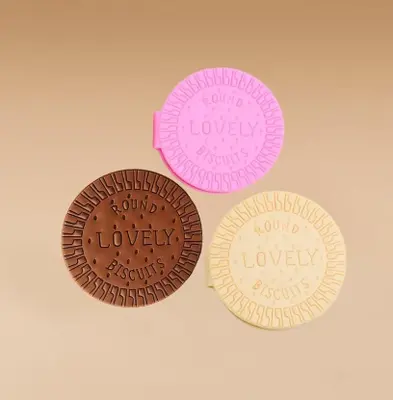 FCGY016 Round Chocolate Bean Notebook - Mixed Colors