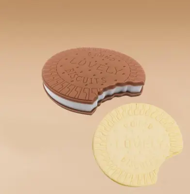 FCGY017 Round Chocolate Gap Bean Notebook - Mixed Colors