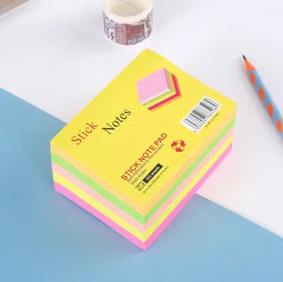 JT-4 Fluorescent 3*4 Post-it Notes, 500 Sheets (Multi-Color Pack)