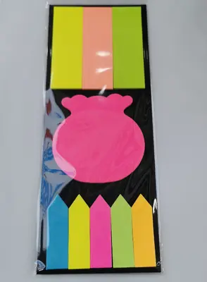 Fluorescent 3+1+5 Arrow Post-it Notes, 20 Sheets