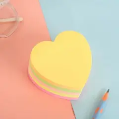 Fluorescent Special Shape 200 Sheets Post-it Notes (Colorful Stack)