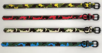 Camouflage PU Collar - L