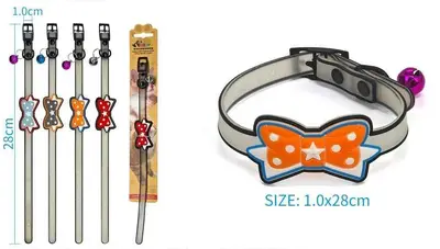 Glow-in-the-Dark Bow Tie Collar
