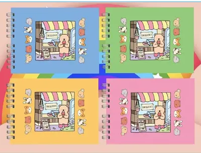 Custom Grayboard Painting Book - Bear 4 Mix