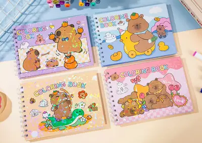 A5 Paper Cover - Coloring Book Kapibara