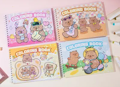 A4 Paper Cover - Coloring Book Kapibara