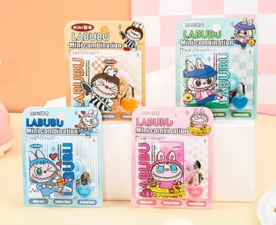 Labubu Mini Stress Relief Lock Book 60 Pages