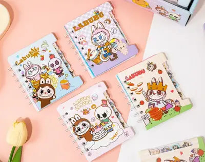 A7 Hard Cover - Coil Pocket Book Side - Labubu