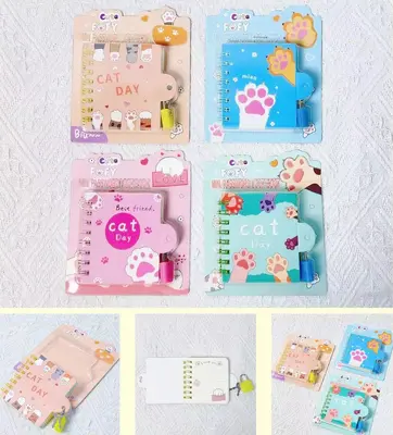 XQ-63702 Cat Claw Mini Lockable Coil Book