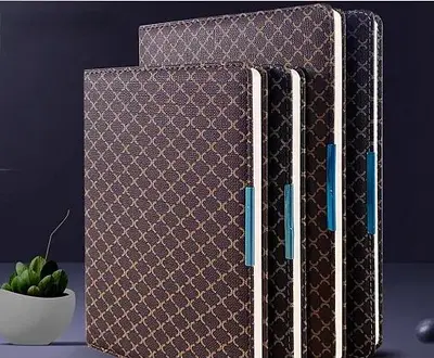 2118 - framed pattern leather surface notebook B5