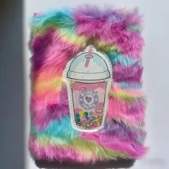 JM-8013 Colorful Stress Relief Milk Tea Fur Book A5