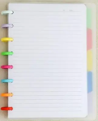 B5 Color Mushroom Clasp Binding Rope Loose-leaf Book 60 Sheets + 5 Loose-leafs