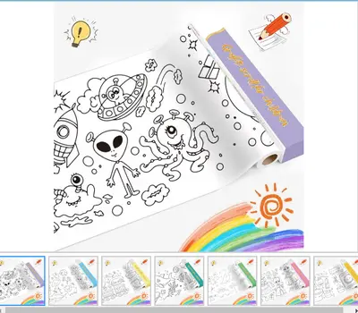 7 Series Clean Design - Graffiti Roll 300*30cm No Back Adhesive