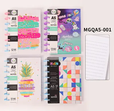 A5 Mushroom Clasp Binding Book Space Man 80 Sheets