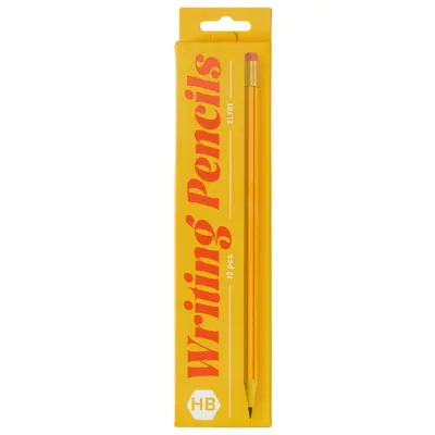 ZL701-4 - 12 HB pencils with eraser tips