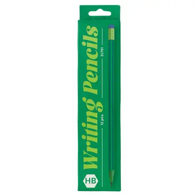 ZL701-5 - 12 HB pencils with eraser tips