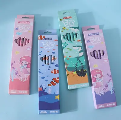 BN3669 Mermaid series 2B pencils 12 pieces