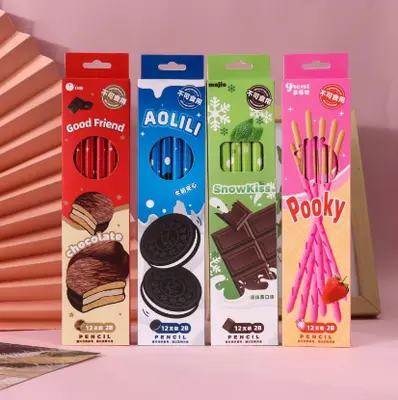 BN3695 Chocolate series - 2B pencils 12 pieces
