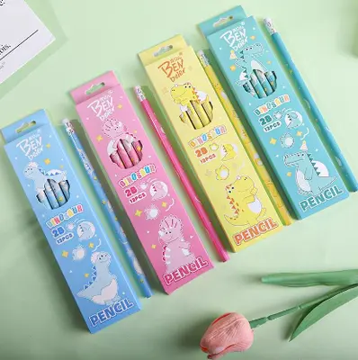 BN3704 Dinosaur series - 2B pencils 12 pieces