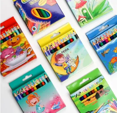 3.5 plastic rod colored pencil - short cartoon style