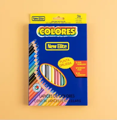 36-color plastic rod colored pencils