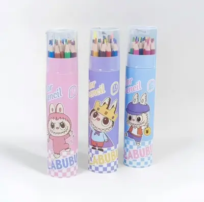 Lapubub colored pencil set in bucket, 24 colors