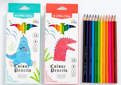 LC1920-24 Poplar wood colored pencils, 24 colors