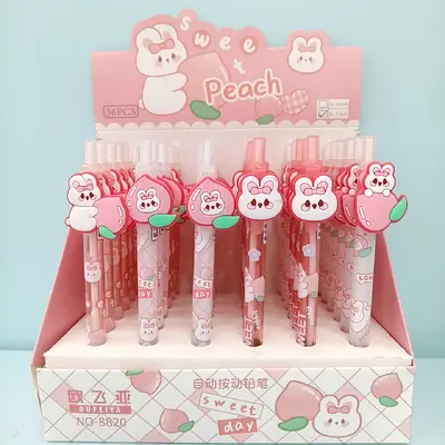 8820 Rabbit Peach Automatic Pencil