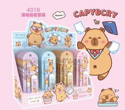 MYY-4019 Kapibara Activity Pencil Set