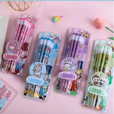 Lubub Pencil with Shell Cover 12 pieces in bubble packaging