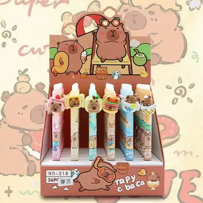 NO-218 Kapibara Pressed Erasable Neutral Pen