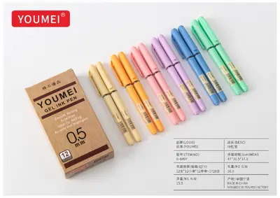 G-8807 Ballpoint Pen in Box / Flower Pattern