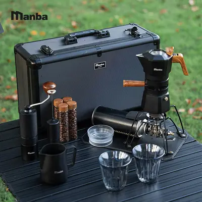 Aluminum Alloy Case Moka Pot Set