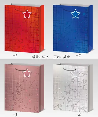 Hot-Stamp Gift Bag - Small | 18*24*8.5CM | 6016