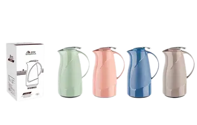 PP Plastic Glass-Lined Vacuum Jug 1.6L - JLM-5262-1.6L - Light Gray Green