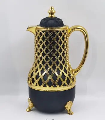 Steel-Body Glass-Lined Vacuum Jug 1.0L - JLS-4902-1.0L - Black