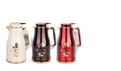 Steel-Body Glass-Lined Vacuum Jug 1.6L - JLS-6122-1.6L - 78# Red