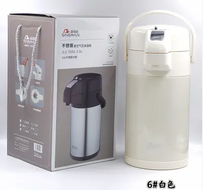 316 Stainless Steel Vacuum Jug 3.0L - JLS-7992-3.0L - 6# White