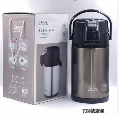 316 Stainless Steel Vacuum Jug 3.0L - JLS-7992-3.0L - 72# Gunmetal Gray