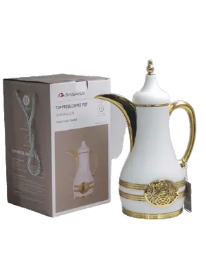 Steel-Body Glass-Lined Vacuum Jug 1.0L - JLW-6412-1.0L - Bright Red