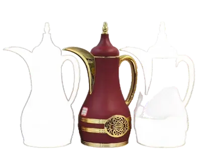 Steel-Body Glass-Lined Vacuum Jug 1.0L - JLW-6412-1.0L - Red