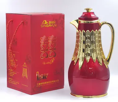 Steel-Body Glass-Lined Vacuum Jug 1.0L - JLW-6462-1.0L - Silver